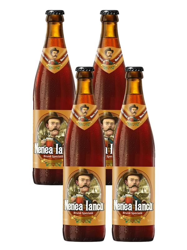 Nenea Iancu Bere Bruna (Brown Lager) Craft Beer 4x500ml