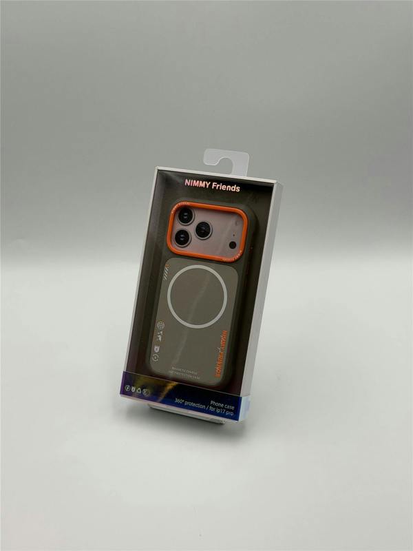 Nimmy Friends Nimmy Cool & Cute 2.0 Case with MagSafe for iPhone 17 Pro 6.3" Grey Orange - N-YJKM-CX2.0-IP17-PRO-05-A