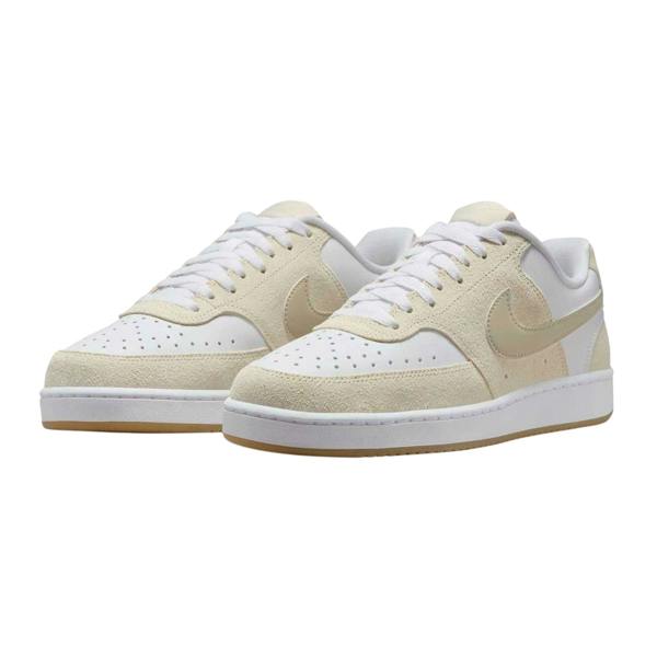 Nike Womens/Ladies Court Vision Leather Trainers - White/Beige - 