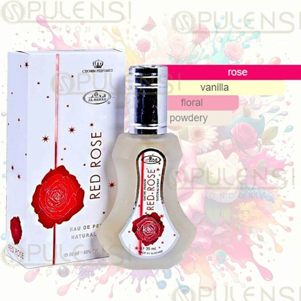 Al Rehab Red Rose EDP 35ml by Al-Rehab - Floral perfume for Women