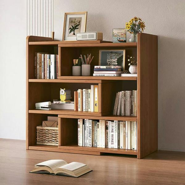 Havendro 3 Tier Stretchable Wooden Bookcase Shelf Display Storage Unit Stand