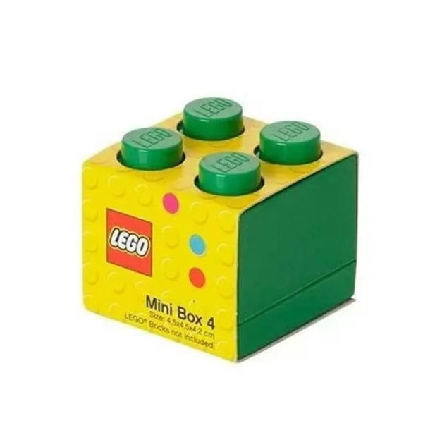 LEGO Mini Box 4 Storage Brick Box Green