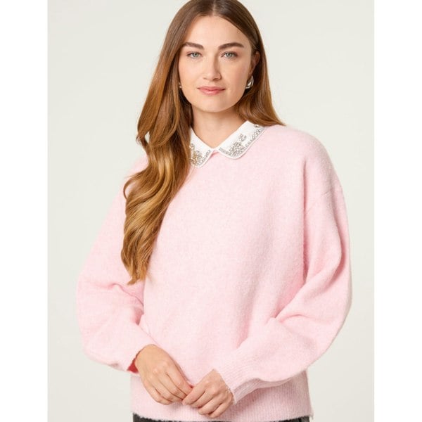 Blue Vanilla Peter Pan Embellished Jumper