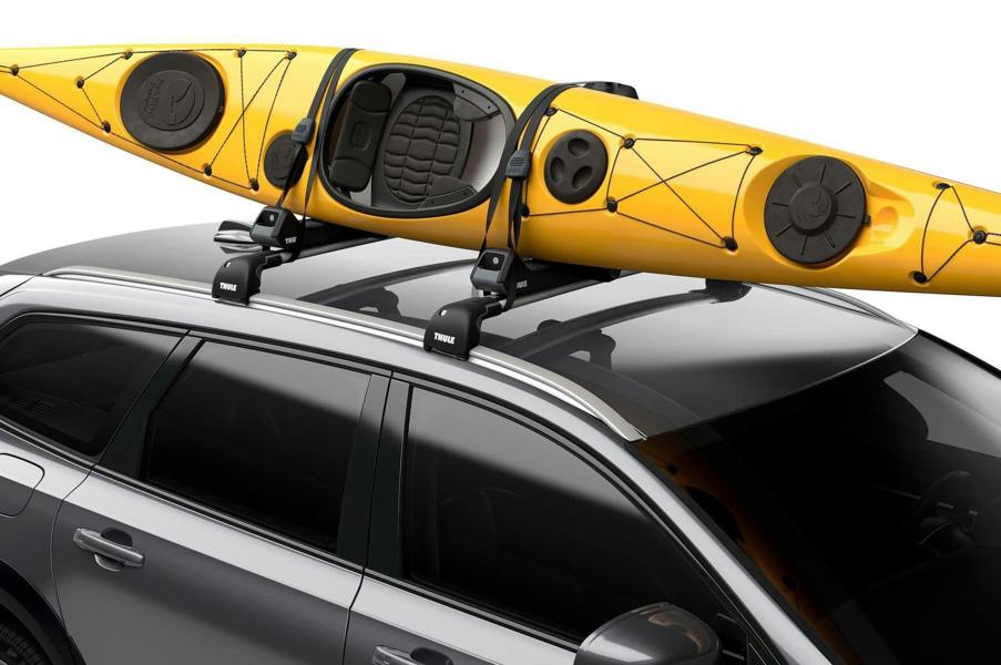 Thule Hull-a-Port Aero Folding Kayak Carrier for Roof Rack Bars