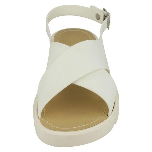 Spot On Ladies Spot On Low Slingback X Vamp Sandal