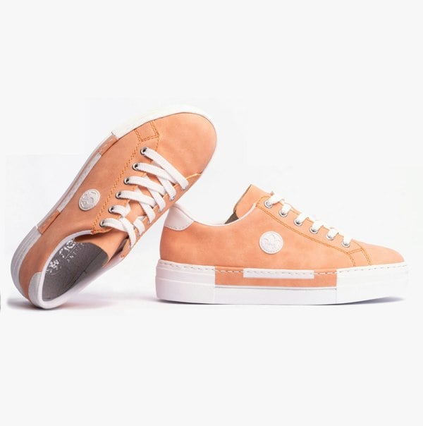Rieker Enchant Womens Trainers - Orange (N49W1-38)