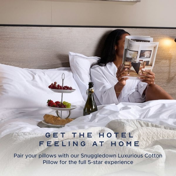 Snuggledown Luxurious Cotton Medium Support Pillow