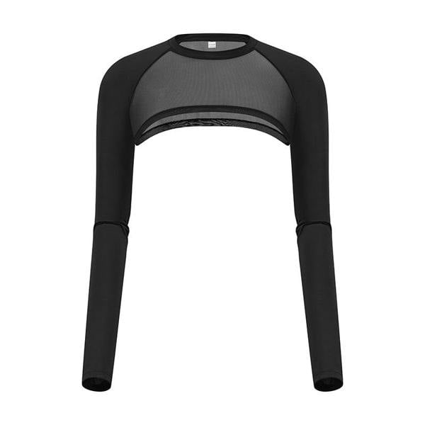 Anniou UPF 50+ Ice Silk Golf Mesh Shrug - Black