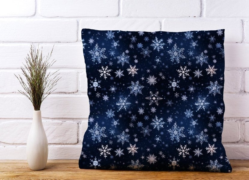 Warren Reed Dreamy And Magical Snowflake Cushions