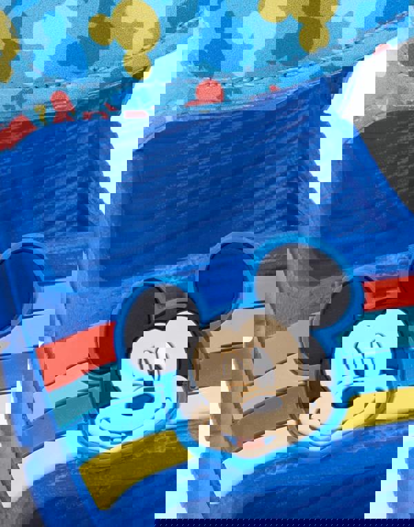 Disney Boys Blue Mickey Mouse Character & Silhouette Print Sandals