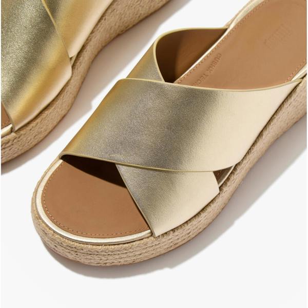 FitFlop FitFlop PLATFFORMS ESPADRILLES Womens Mules Sandals Platino