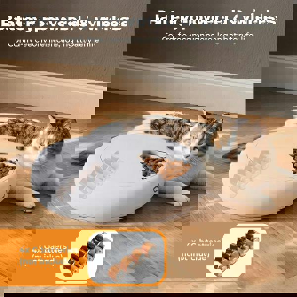 Skylos Pet Feeder Automatic Dog Cat Programmable Fresh Wet Dry Food Dispenser