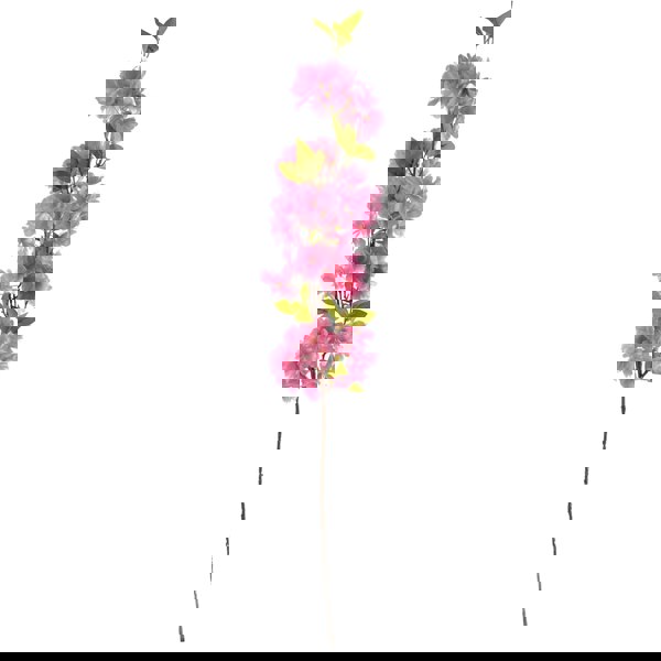 Leaf 100cm Pink Blossom White Rose Arrangement Glass Vase