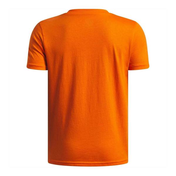 Under Armour Childrens/Kids Performance Triple Logo Basketball T-Shirt - Orange/Black - 