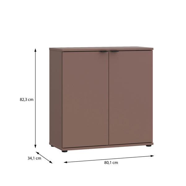 Furniture To Go Ganymede 2 Door Cupboard in Terracotta