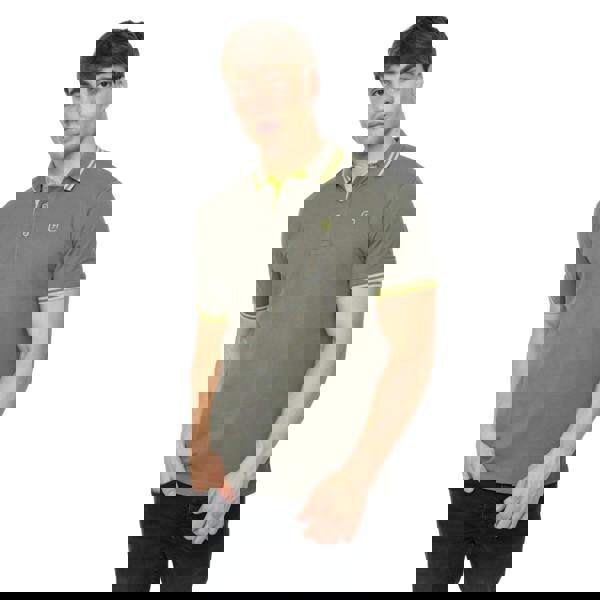 Crosshatch Mens Mackerby Polo Shirt - Olive - 