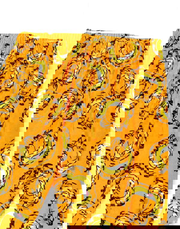 Garfield Womens Orange Big Face Long Sleeve Long Leg Pyjama Set