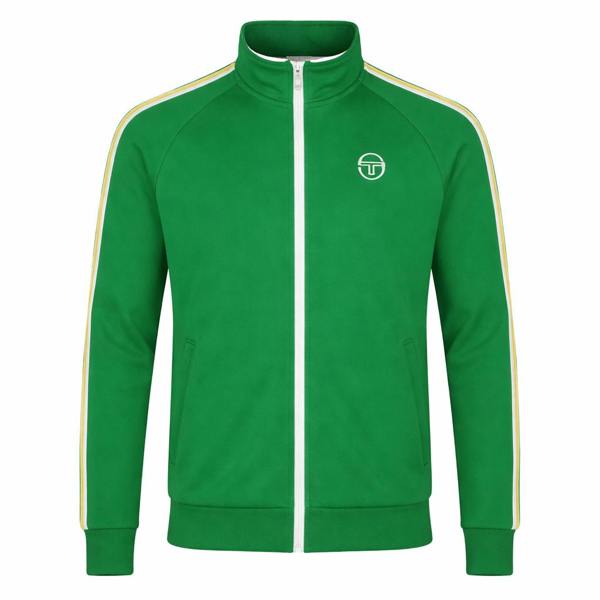 Sergio Tacchini Franco Track Top Jacket Fern Green/White