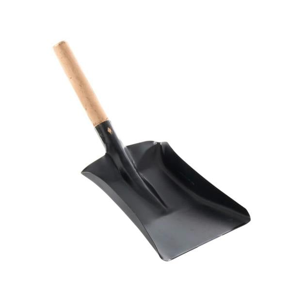 Leecroft Sooty Metal Hand Shovel with Wooden Handle 7'' - One Colour - 