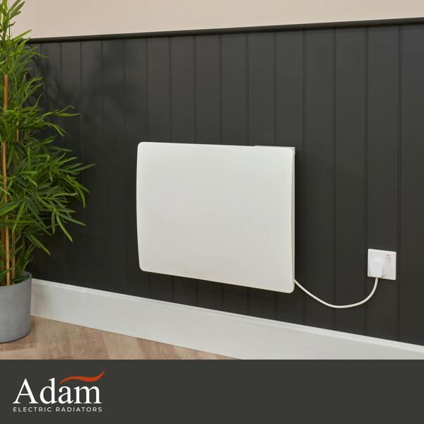 Adam Solis 1000W Ceramic Core Electric Radiator in White