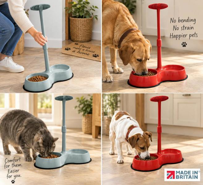 Made in the Mill No Need to Bend Pet Feeding Bowl