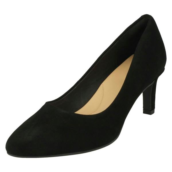 Clarks Ladies Clarks Textured Court Shoes Calla Rose