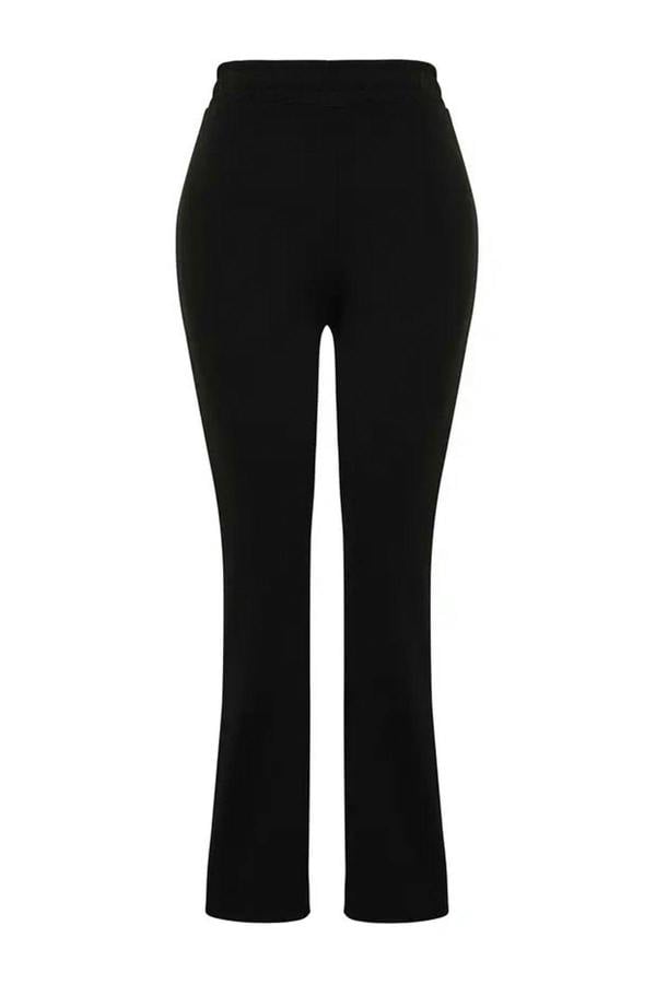 WOVCOR 2- Piece Knitted Seasonal Top and Bottom Set with Slit Detail