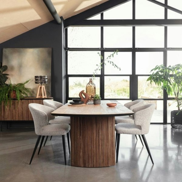 Hemming & Wills 240cm Reclaimed Teak Dining Table - Vichy Collection