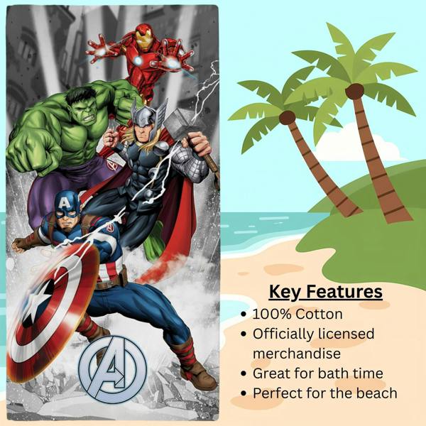 Avengers Action Towel 70x140cm - VW