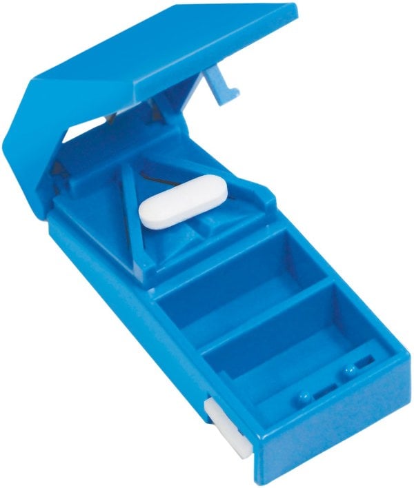 Aidapt Lockable Pill Cutter Blue