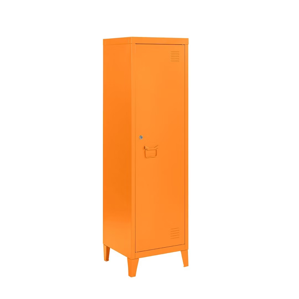 MMT Furniture Designs Metal 2 Shelve Locker Cabinet, 1 Door Storage Cupboard for Home or Office