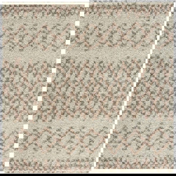 Moroccan Beige Ivory rug non-shedding, pet-friendly, and easy to clean