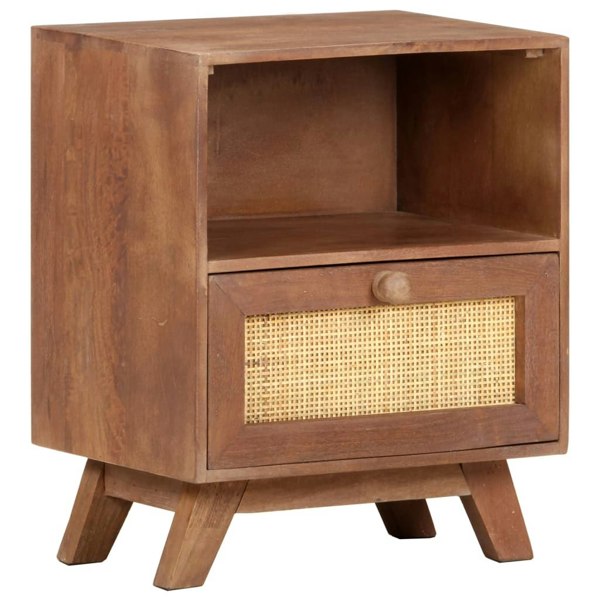 Berkfield Bedside Cabinet 40x30x50 cm Solid Mango Wood