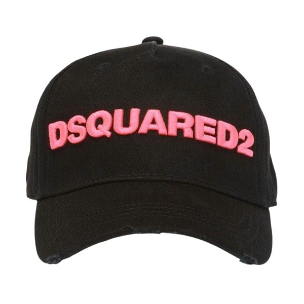 DSquared2 Logo Baseball Cap - Black/Pink