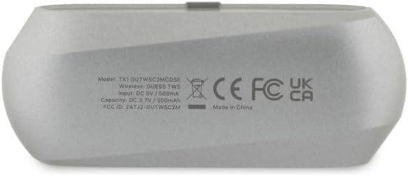 Guess Elongated Metallic ENC TWS Wireless Earphones Taupe - GUTWSC2MCDSE
