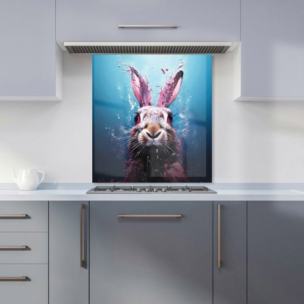 Warren Reed - Designer Rabbit Face Splashart Kitchen Splashback