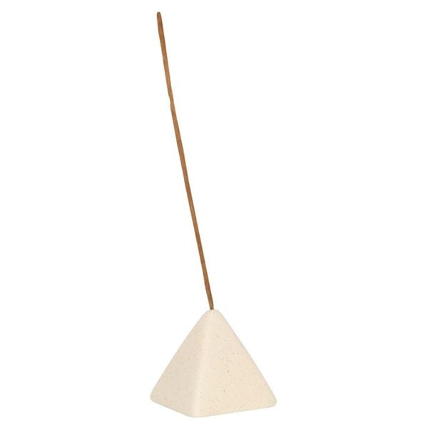 Serano Cream Speckle Pyramid Incense Stick Holder