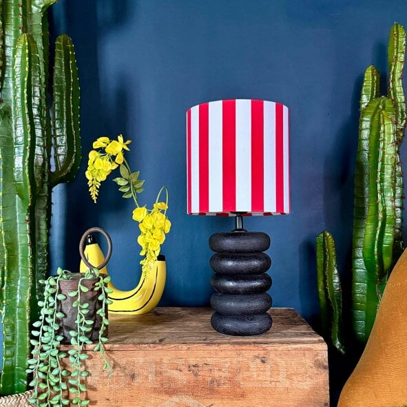 Love Frankie Big Stack Table Lamp - Ebony