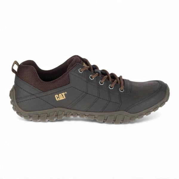 Instruct - Men’s Brown Leather Hiking Walking Trainers - Caterpillar - 1