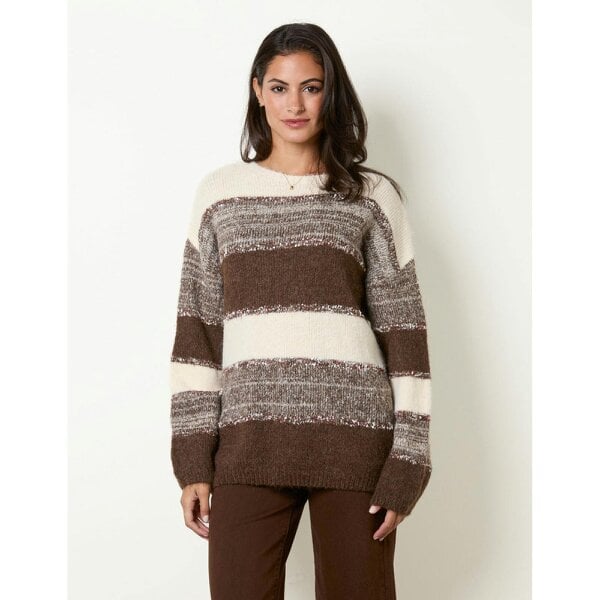 Blue Vanilla Stripe Knit Jumper
