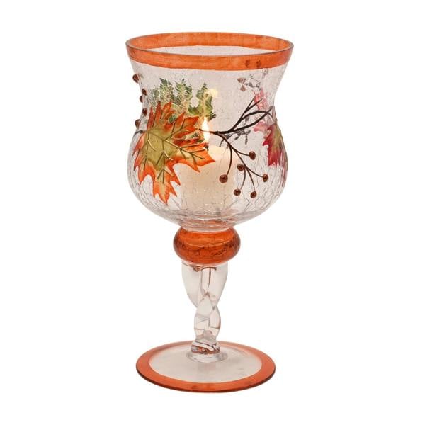 Country Living Autumn Leaf Candle Goblet - Medium