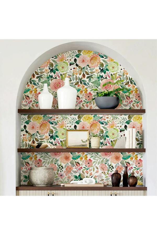 Living and Home Watercolor Pattern Wallpaper