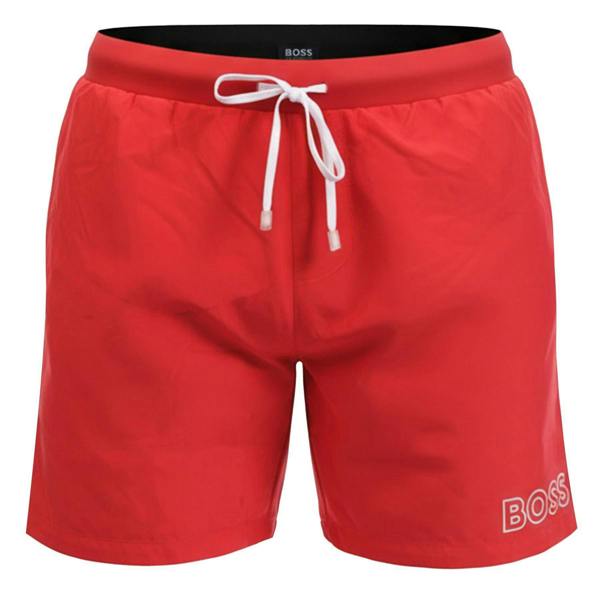 Boss Mens Starfish Swim Shorts - Red - 
