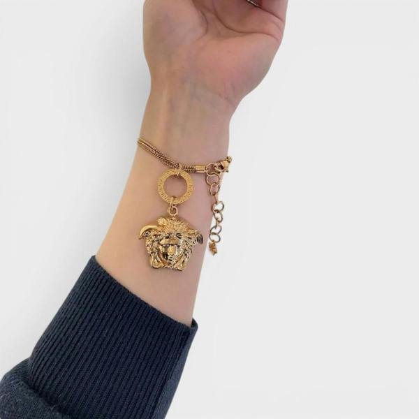 Versace Medusa Head Bracelet Gold Tone