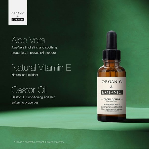 OB085 Organic & Botanic Amazonian Berry Facial Serum 30ml