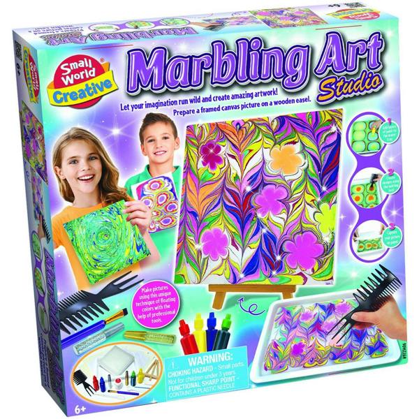 Small World Toys Marbling Art Studio Kit - Purple