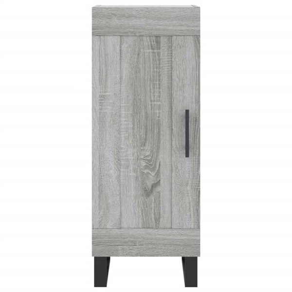 Berkfield Highboard Grey Sonoma 34.5x34x180 cm Engineered Wood