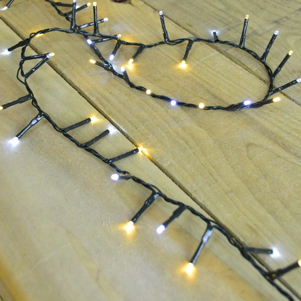Samuel Alexander 2000 LED 50m Indoor Outdoor Christmas Multi Function Mains Operated String Lights with Timer in Cool & Warm White