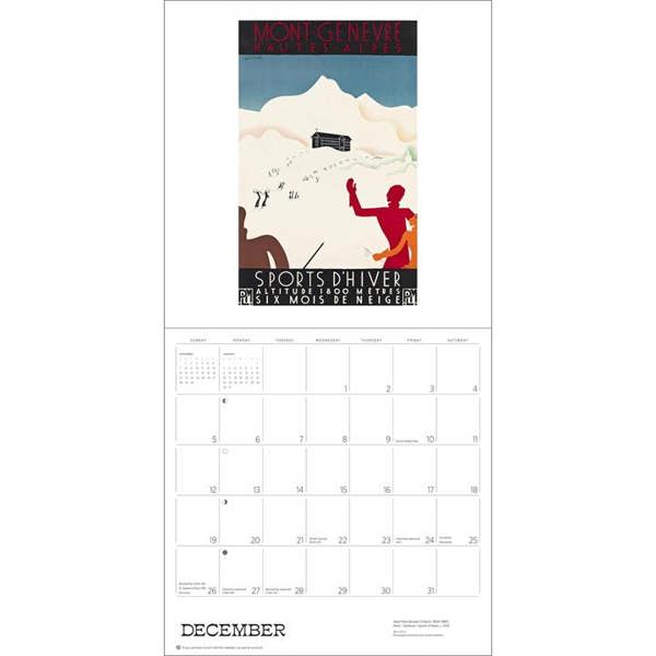France, Vintage Travel Posters Calendar 2027, Wall Calendars, Month To View, Travel, Gift