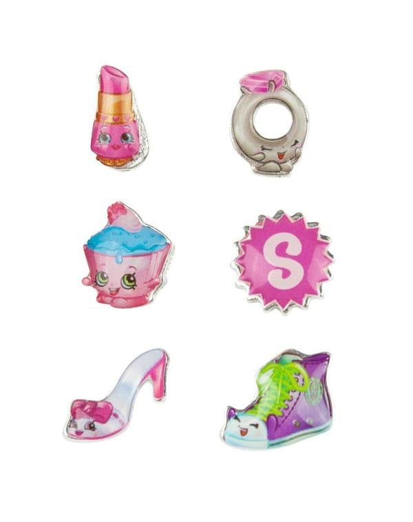Vanilla Underground Shopkins Girls Silver Earrings (One Size)